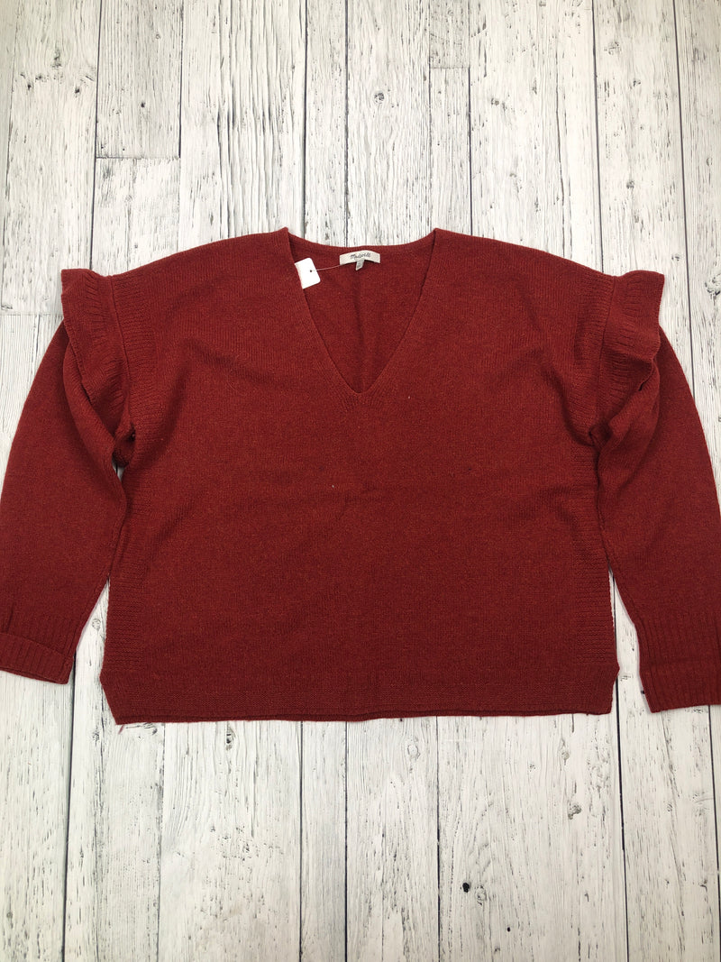 Madewell red sweater shirt - Hers L