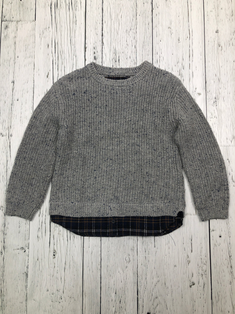 Zara grey knitted flannel sweater - Girls 7