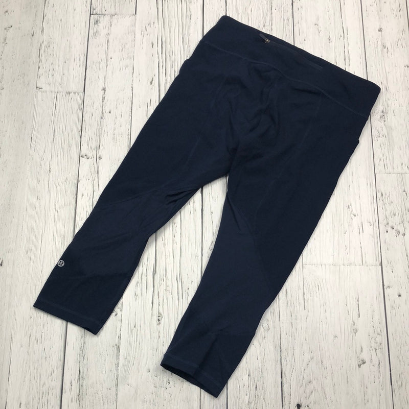 lululemon navy capris - Hers M/10