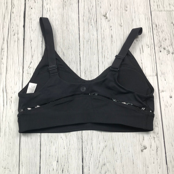 lululemon black sports bra - Hers M/8