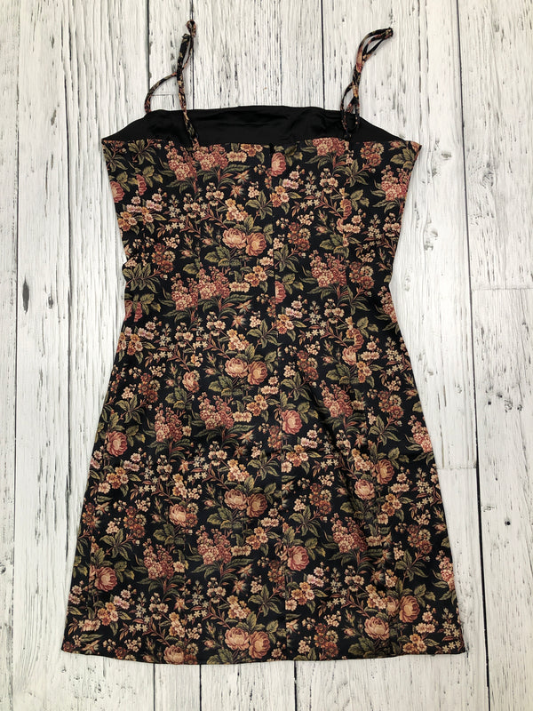 Sunday Best Aritzia orange green floral dress - Hers XS/00