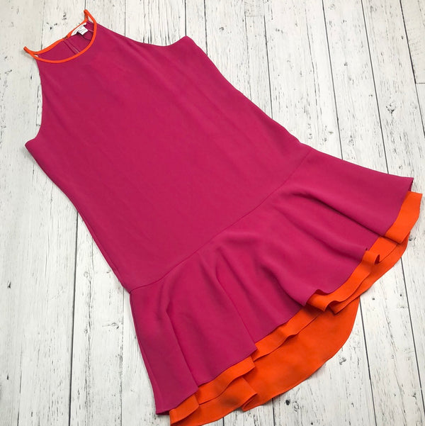 Diane von Furstenburg pink orange dress - Hers L/12