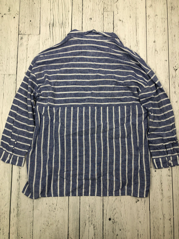 Beachlunchlounge blue white striped shirt - Hers L