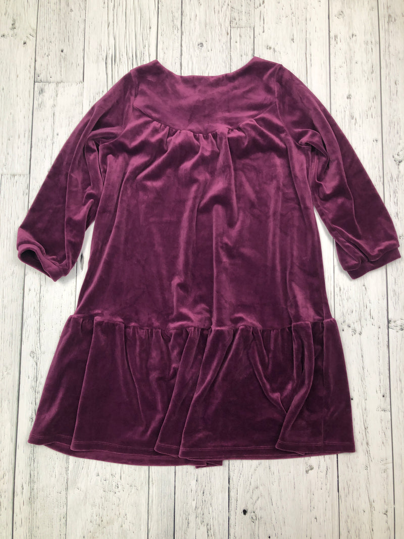 Tea velvet purple dress - Girls 14