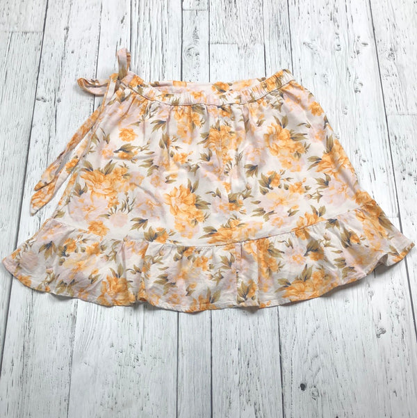 American Eagle orange floral skirt - Hers S