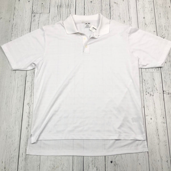 Adidas white golf shirt - His M