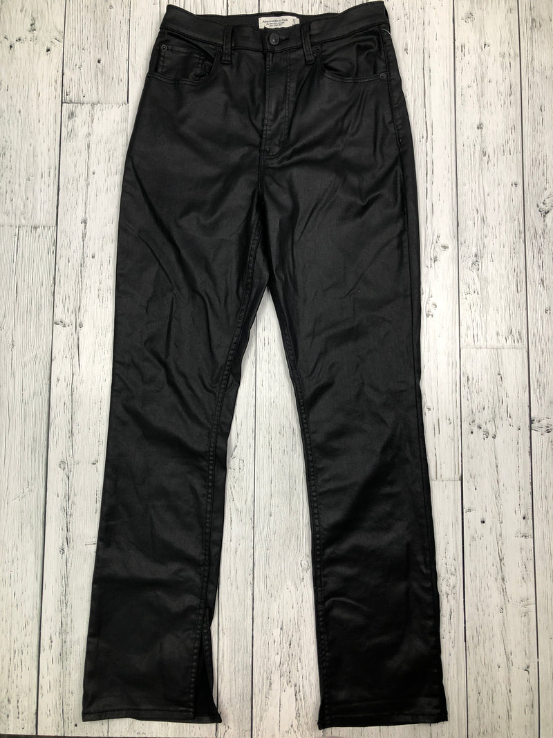 Abercrombie & Fitch 90s slim straight ultra high rise black pants - Hers S/4