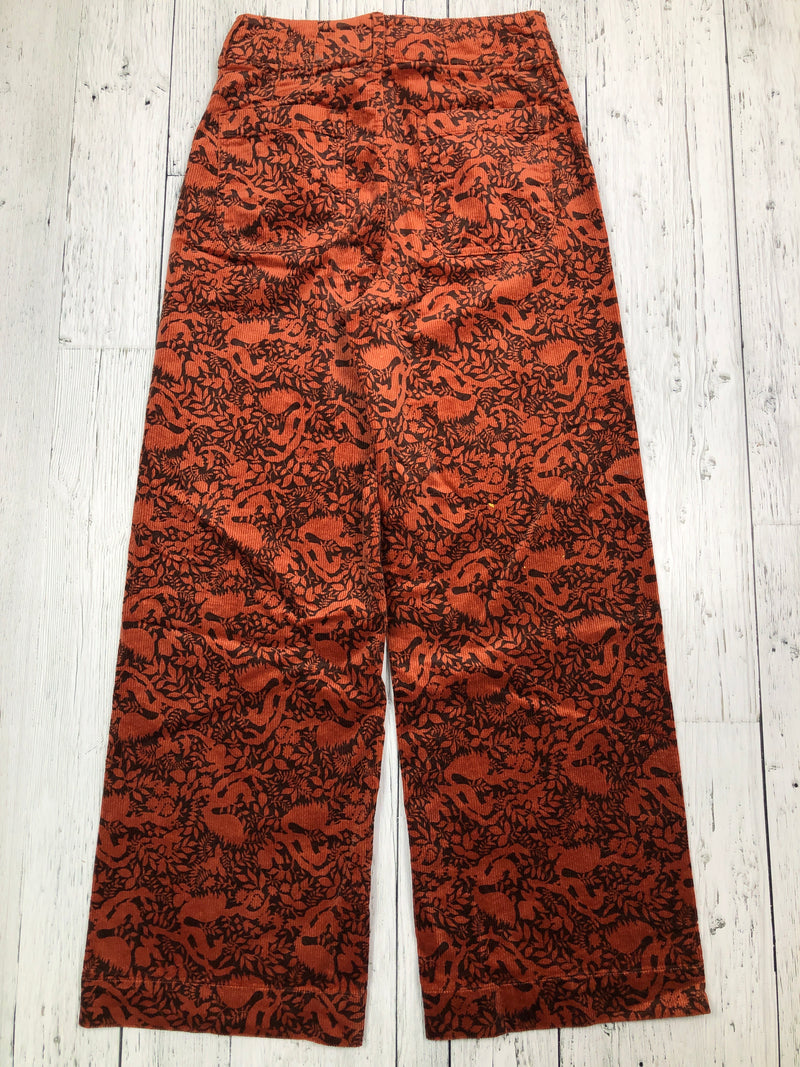 Maeve orange patterned corduroy jeans - Hers M/28