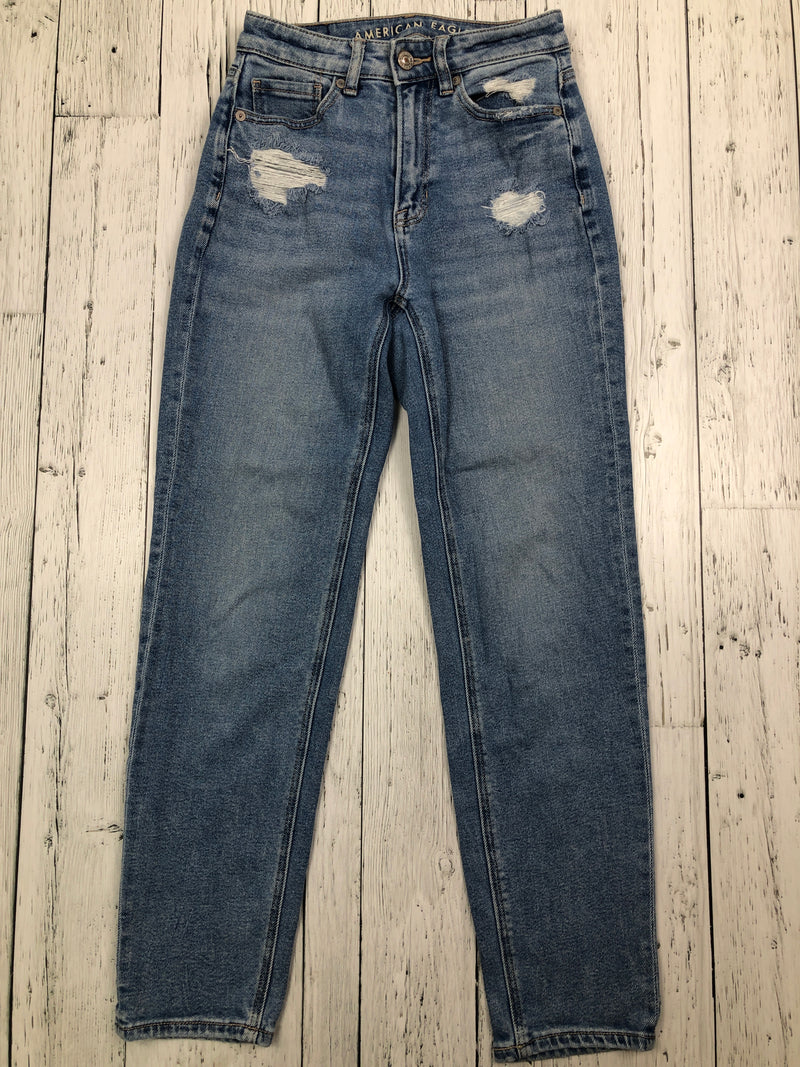 American Eagle blue distressed jeans - Hers XS/00