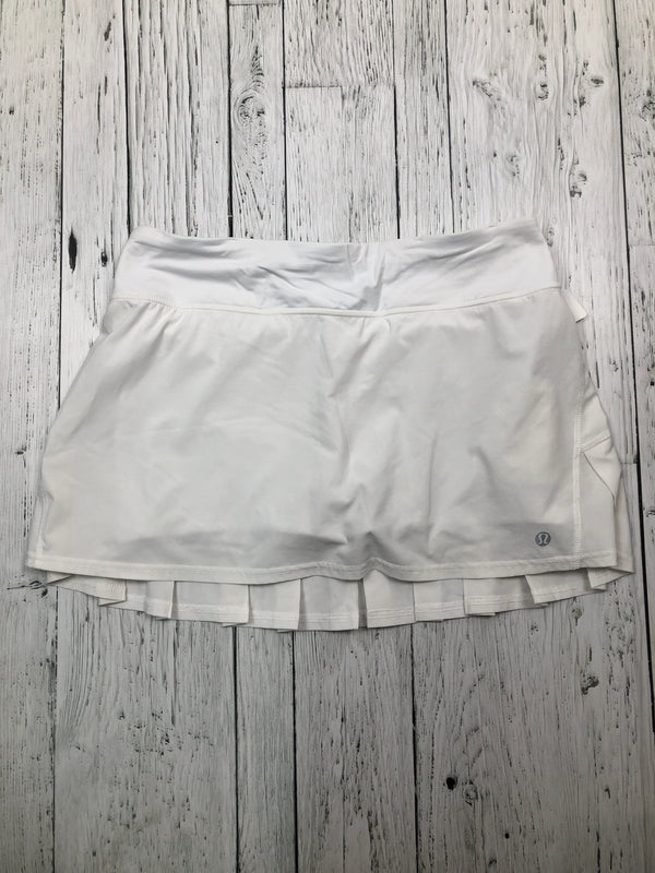 lululemon white ruffle skirt - Hers S/6