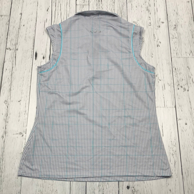 Nivo grey white patterned golf tank top - Hers S