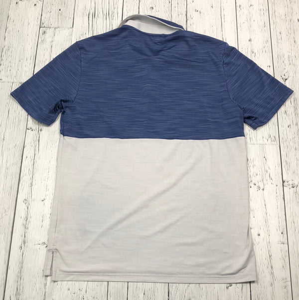 Adidas blue white golf shirt - His M