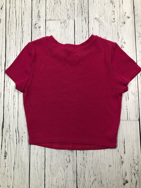 Garage pink cropped tee - Hers S