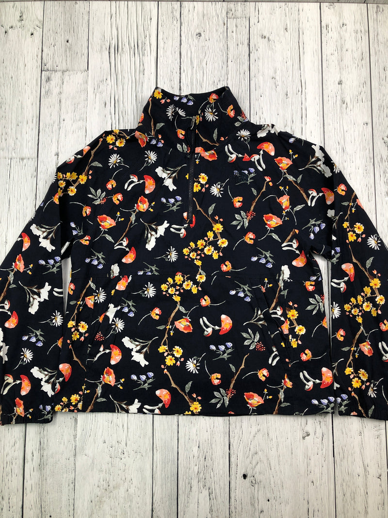 The North Face black floral jacket - Hers M