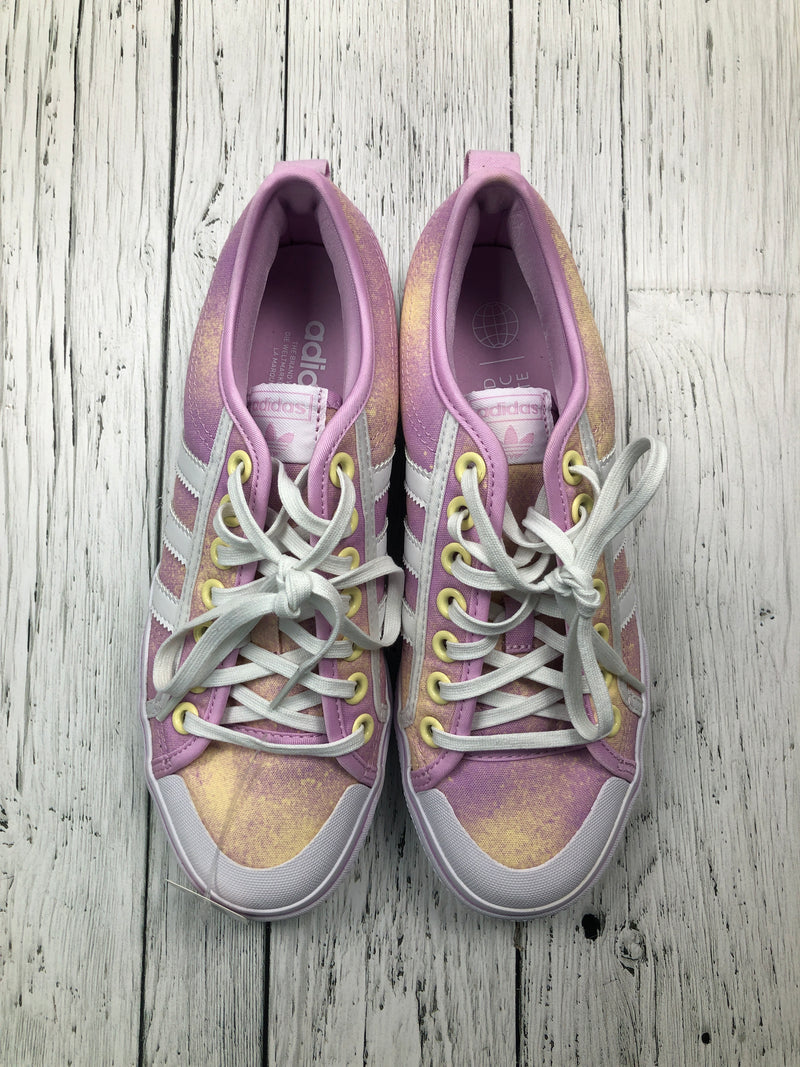 Adidas purple yellow patterned shoes - Hers 8