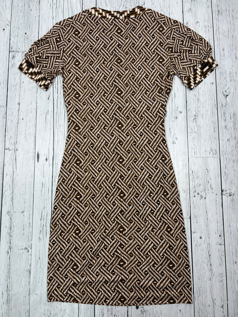 Diane von Furstenberg brown patterned dress - Hers S/4