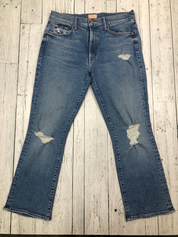 Mother Distressed Flare Jeans - Hers M/30