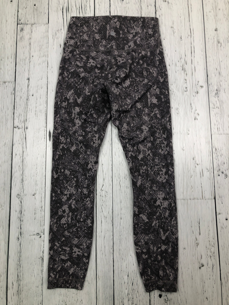 lululemon grey patterned leggings - Hers S/6