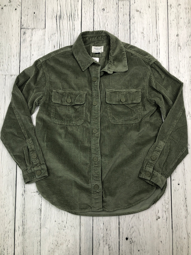 American Eagle green corduroy jacket - Hers XS