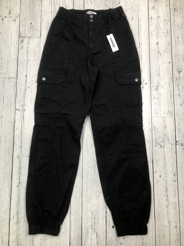 Garage black cuffed cargos - Hers XS