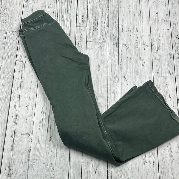 Garage green low rise flare jeans - Hers XS/0