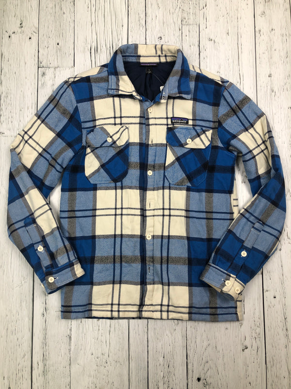 Patagonia blue white plaid jacket - Hers S