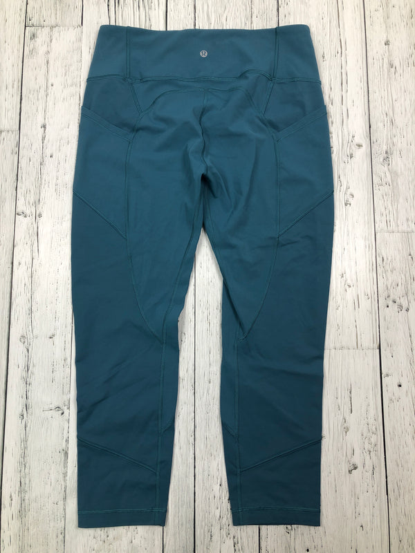 lululemon blue capris - Hers L/12