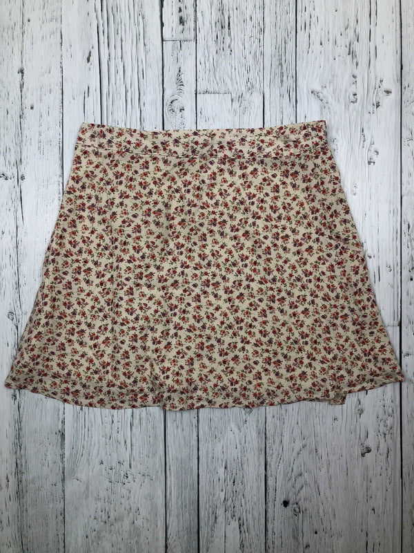 American Eagle beige floral skirt - Hers S
