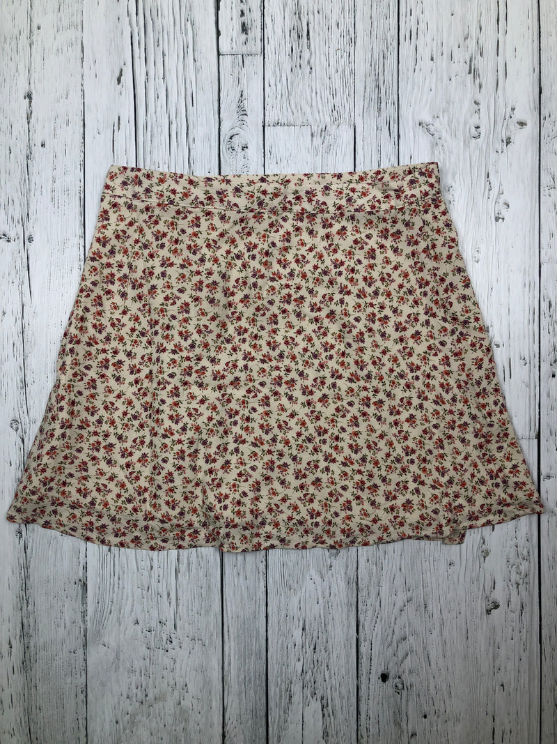 American Eagle beige floral skirt - Hers S