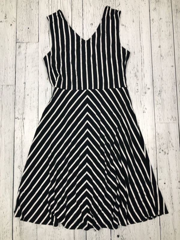 Tommy Bahama black white striped dress - Hers M