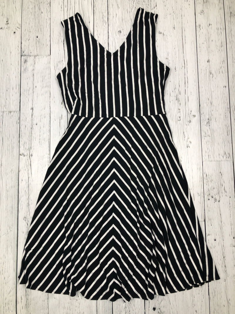 Tommy Bahama black white striped dress - Hers M