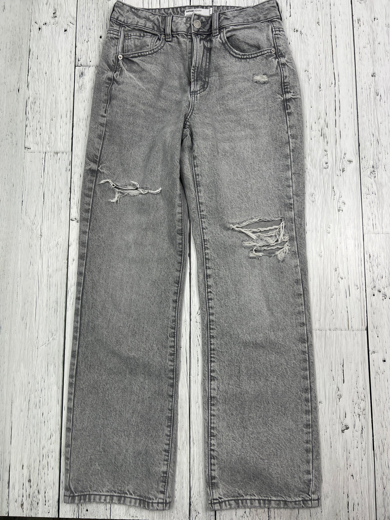 Garage grey distressed 90’s straight jeans - Hers S/27