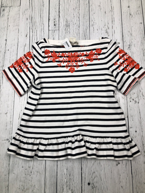 Kate spade black/white striped flower shirt - Hers S