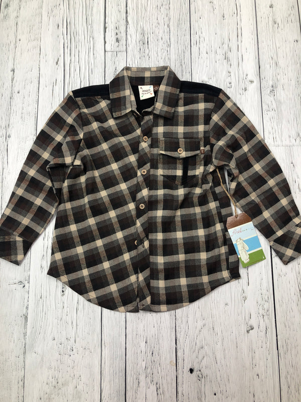 Fore!! brown plaid flannel - Boys 5