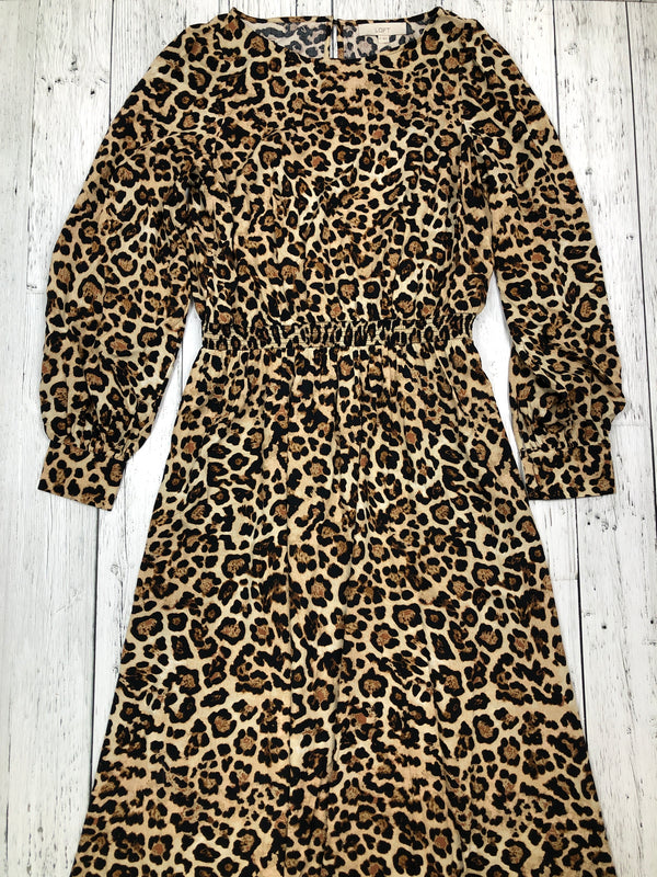 Loft brown patterned dress - Hers M