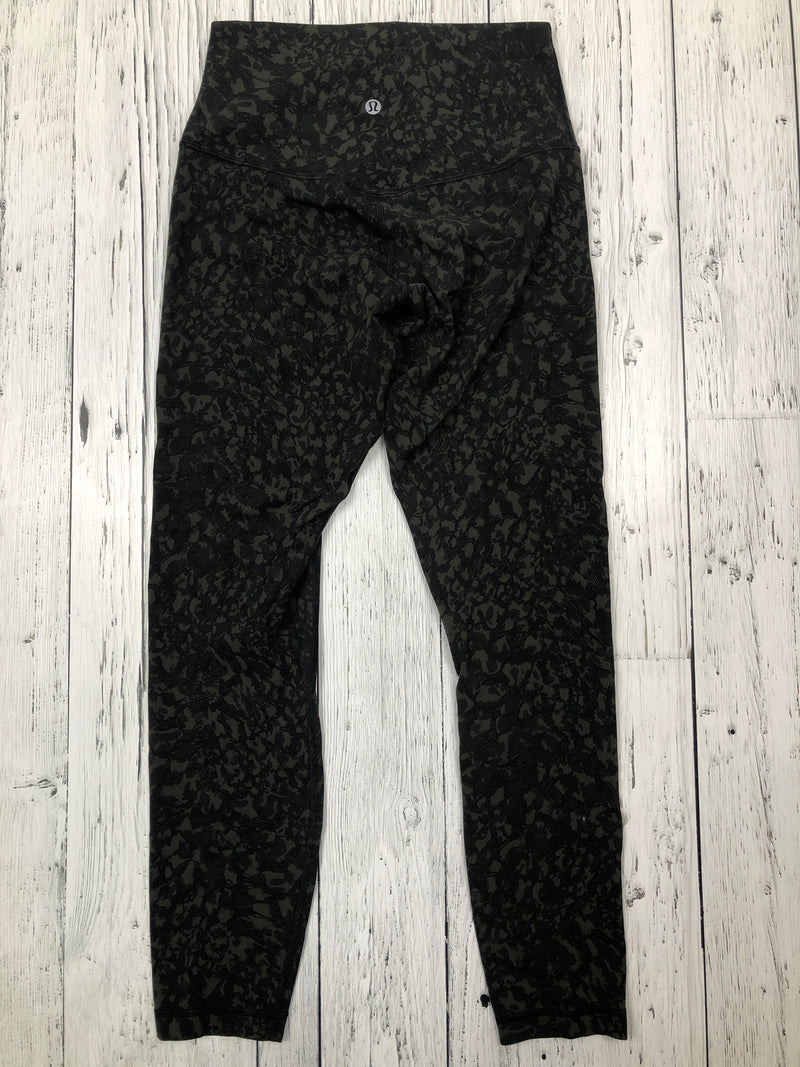 lululemon green patterned leggings - Hers S/6