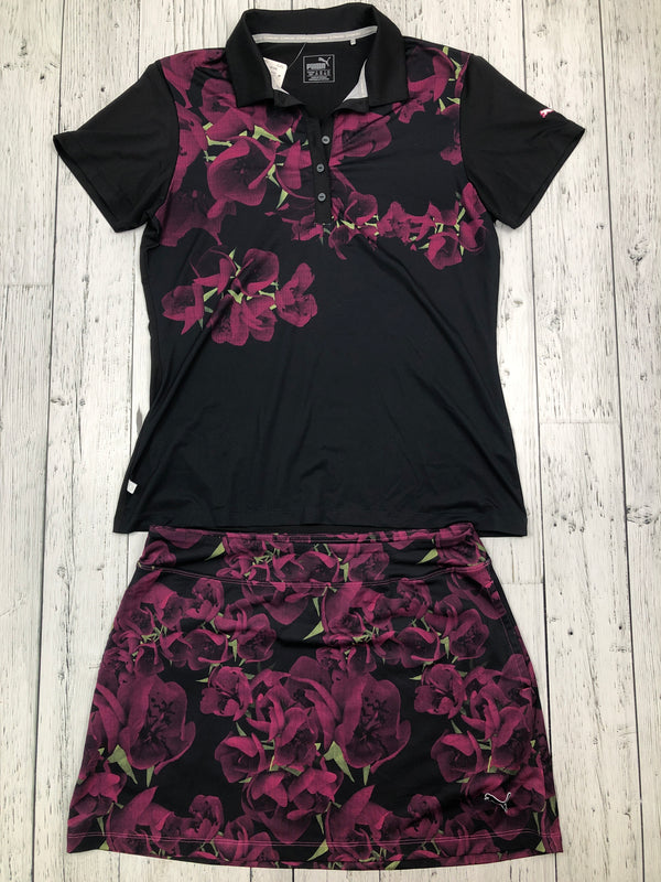 Puma black purple floral golf set - Hers M