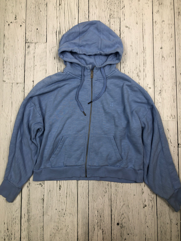 Sweaty Betty blue zip up sweater - Hers M