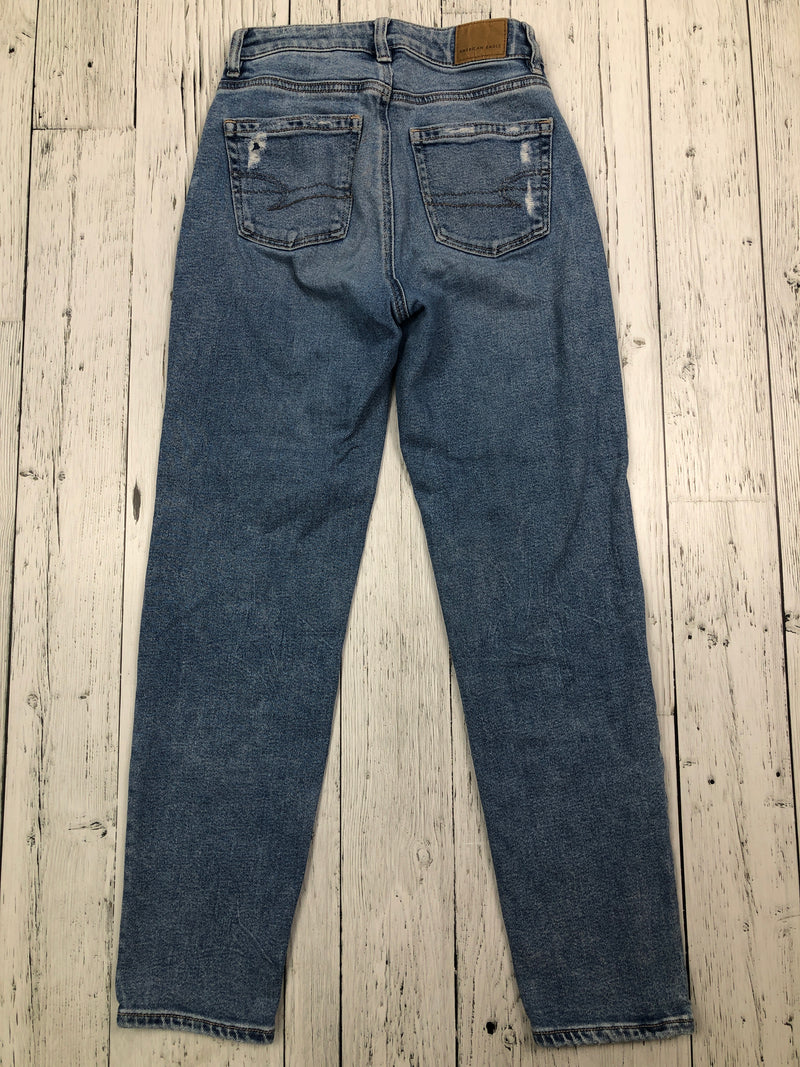 American Eagle blue distressed jeans - Hers XS/00