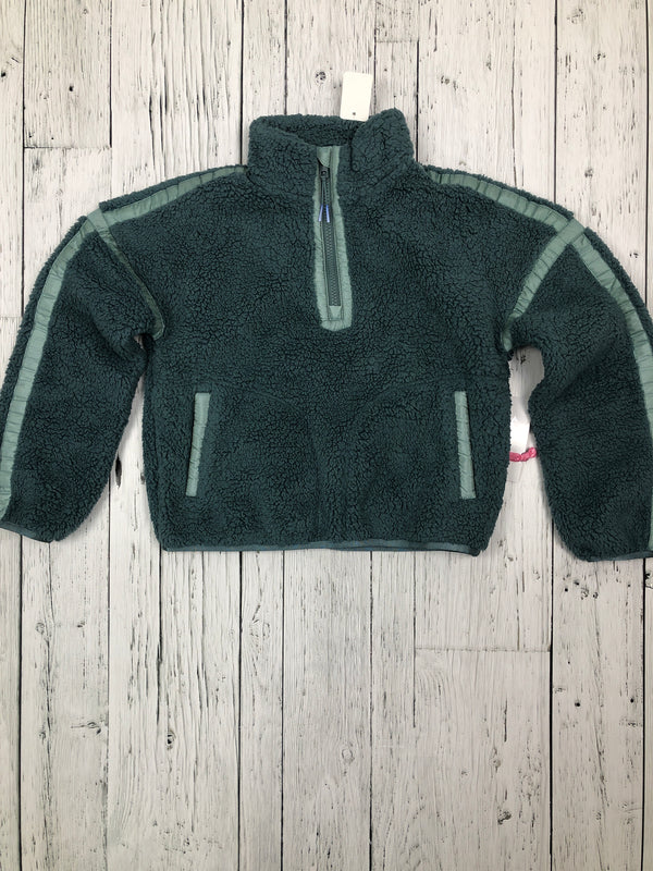 Athleta Girl green quarter zip sweater - Girls 7/S
