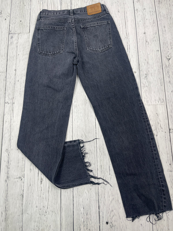 Denim Forum the Patti mid rise straight black denim jeans - Hers XXS/23