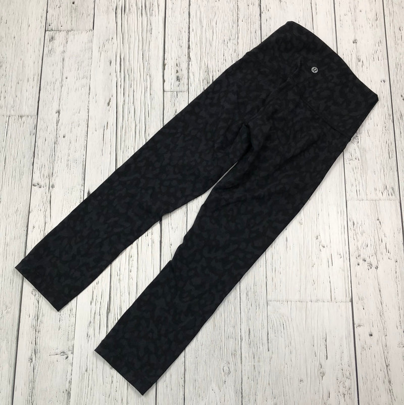 lululemon black patterned leggings - Hers XS/2