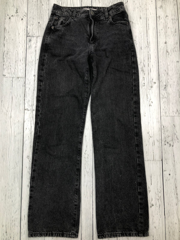 Garage 90s straight black jeans - Hers XS/25