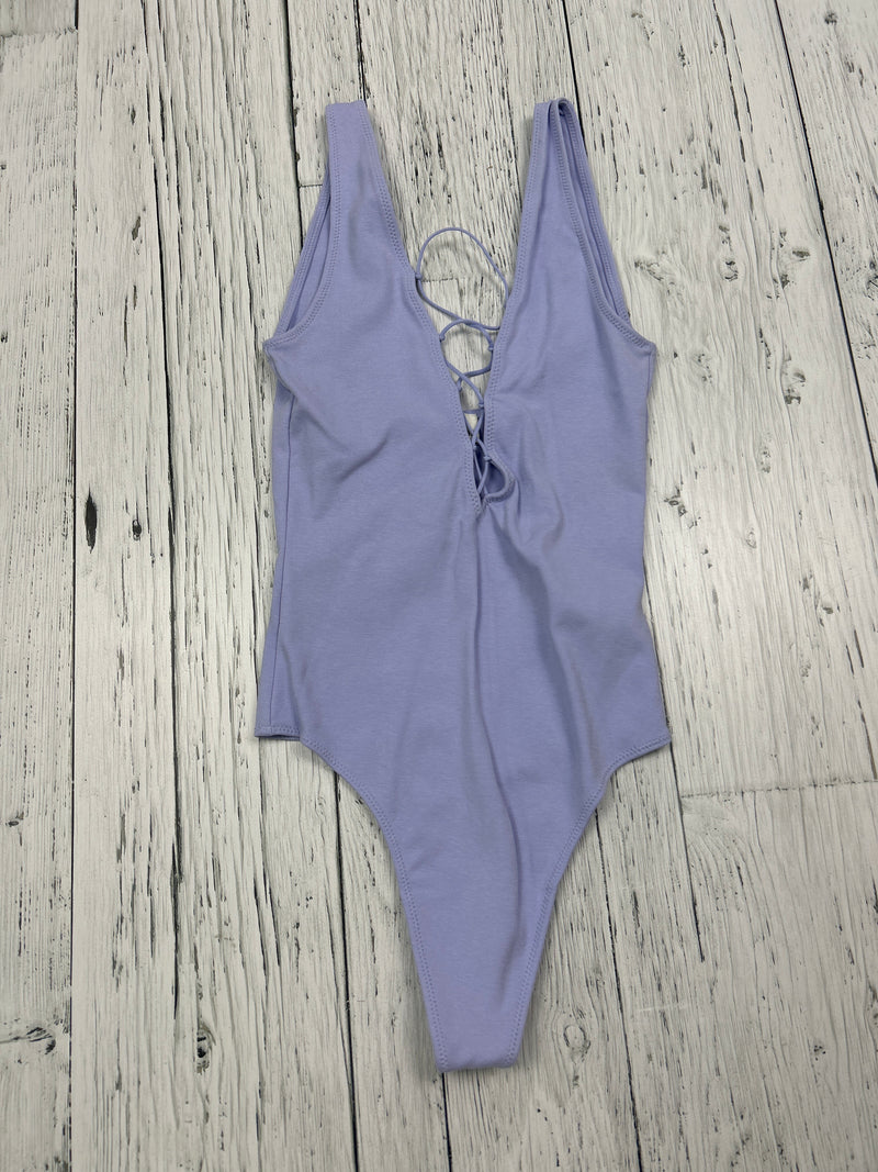 Wilfred Free Aritzia purple body suit - Hers XXS