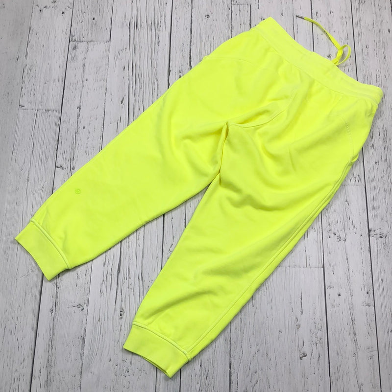 lululemon neon yellow sweatpants - Hers S/6