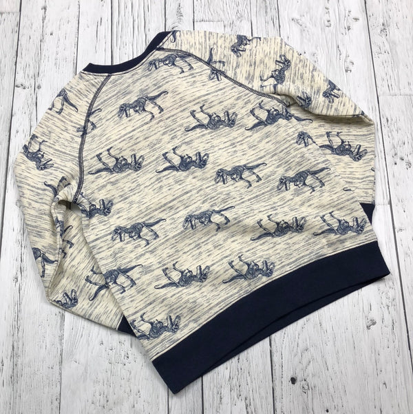 Gymboree blue patterned sweatshirt - Boys 7/8