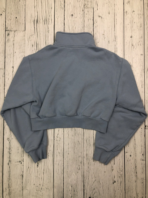 Tna Aritzia cozy blue cropped sweater - Hers M