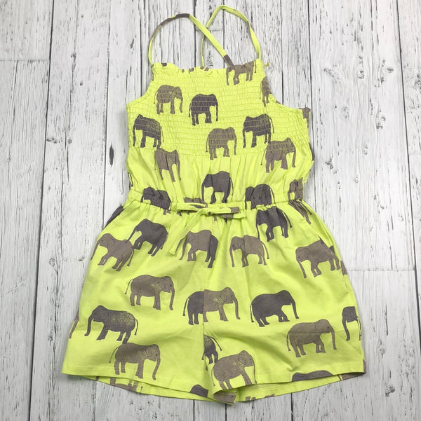 Tea yellow graphic romper - Girls 12