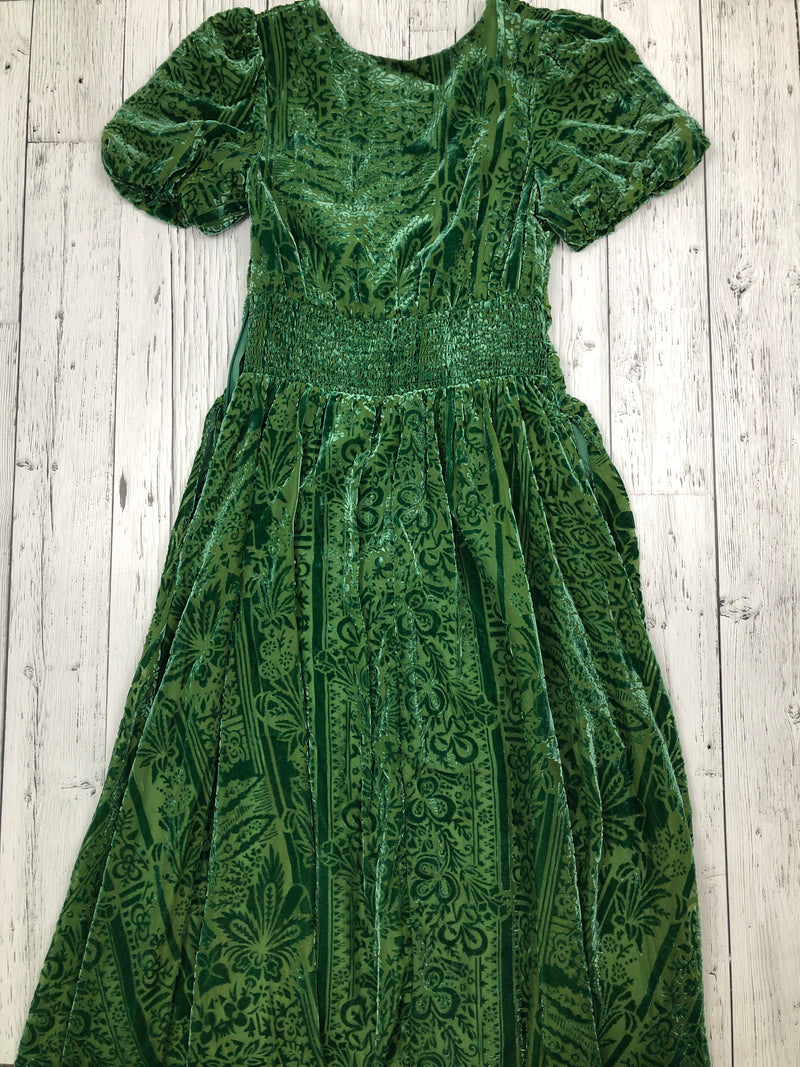 Anthropologie green patterned dress - Hers XS/0