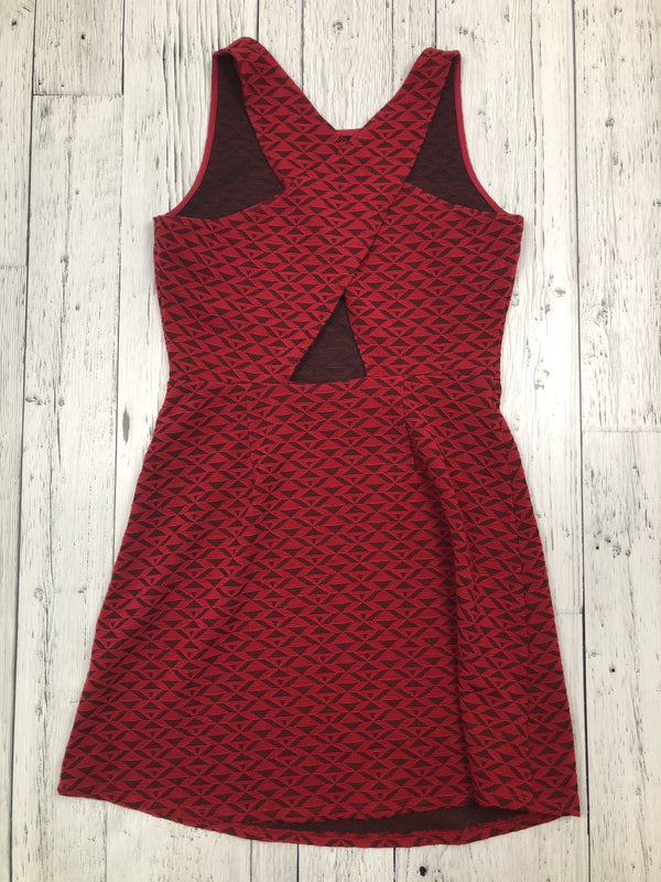 Hollister red patterned dress - Hers M